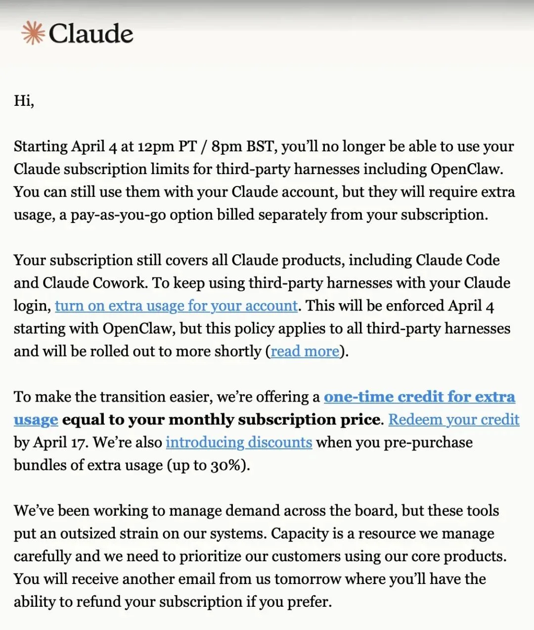 突发！Anthropic封杀OpenClaw，Claude订阅用户将无法使用第三方工具